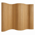 Golvend kamerscherm van bamboe 250 x 165 cm - Naturel bruin