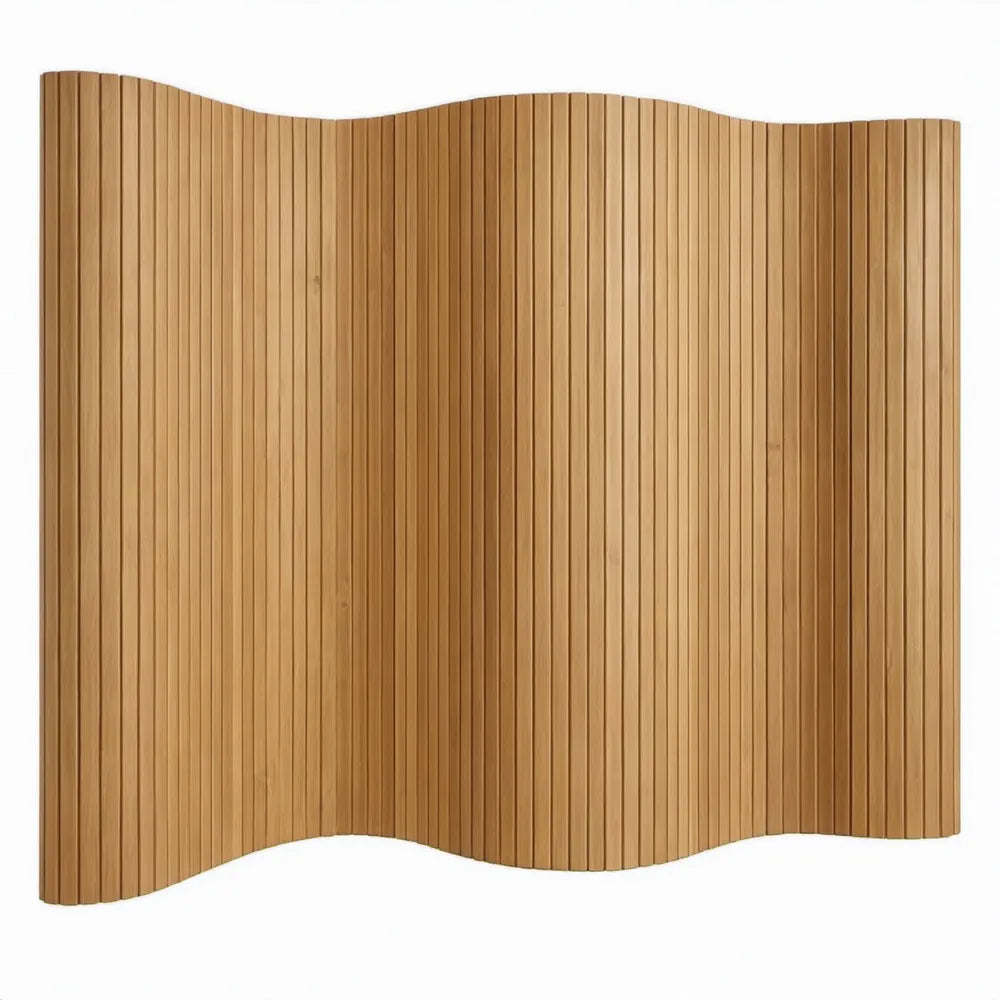 Golvend kamerscherm van bamboe 250 x 165 cm - Naturel bruin