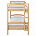 Stapelbed van massief grenenhout 90 x 200 cm Naturel